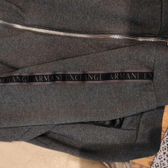 Men Armani Exchange Bomber Sweater Medium-Black - Picture 7 of 7
